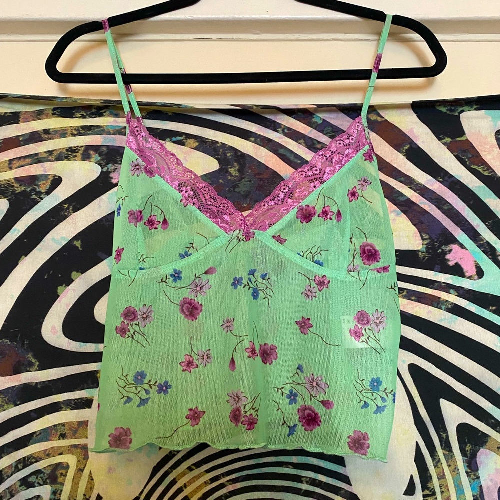 NWOT 'Motel' Floral Cropped Cami